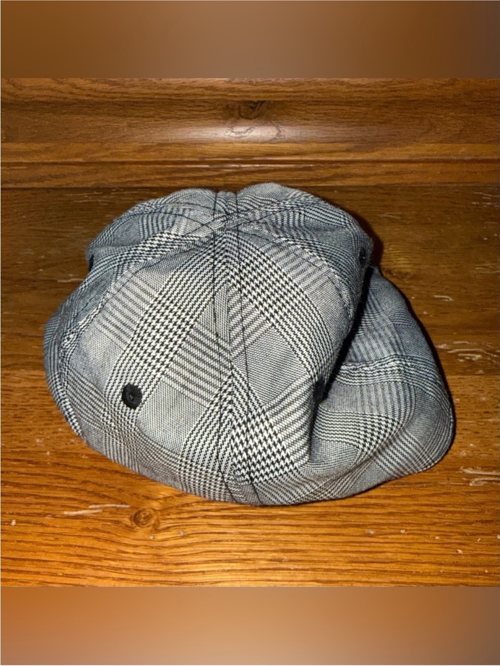 Boston Scally Gray And Black Plaid Newsboy Cap Size Small - Picture 4 of 8